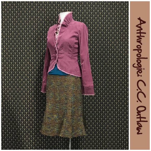 2005 Anthro “Hickory Tweed Skirt” by C.C. Outlaw - Picture 15 of 16